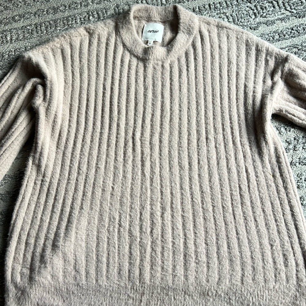 Arie oversized tan sweater